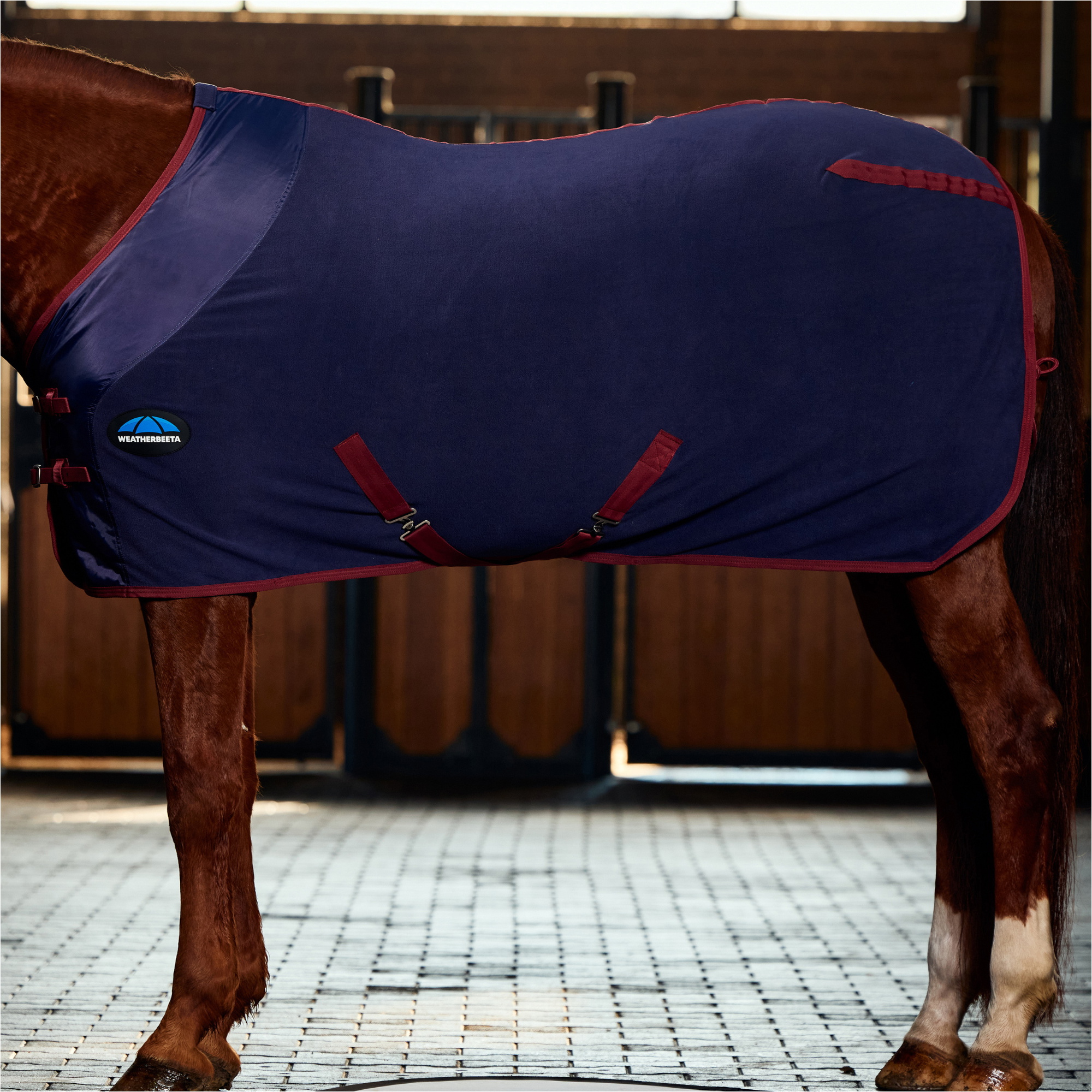 2025 WeatherBeeta Anti-Static Fleece Cooler Standard Neck 1011579 - Navy